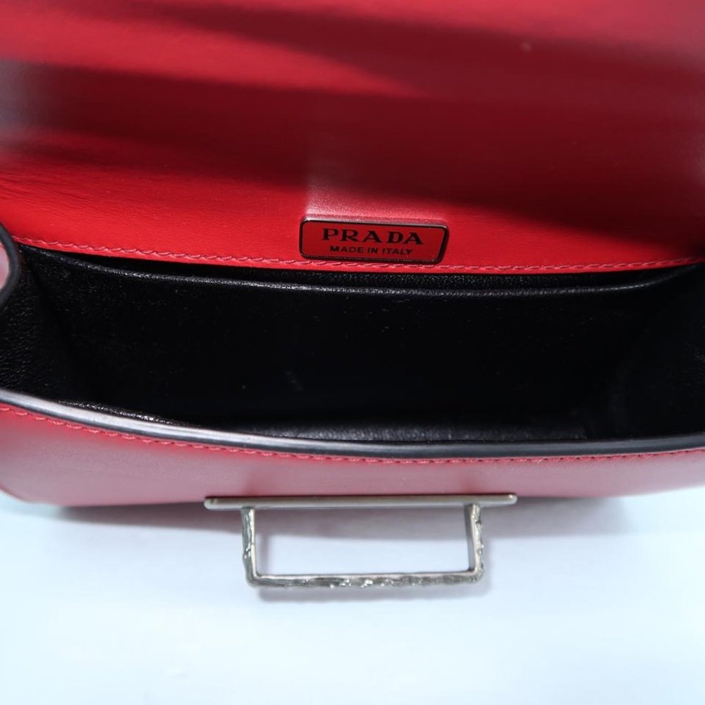 SOLD Prada Cahier Embellished Red Shoulder Bag - Picture 7 of 8